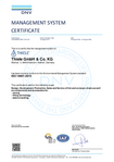 THIELE Certificate ISO 14001