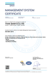 THIELE Certificate ISO 9001